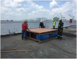 Preparation pontoon 
